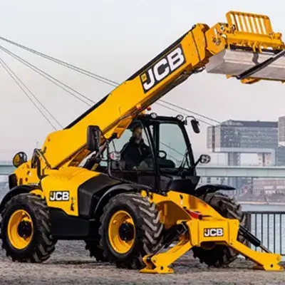Boom lift used for façade access on a building project