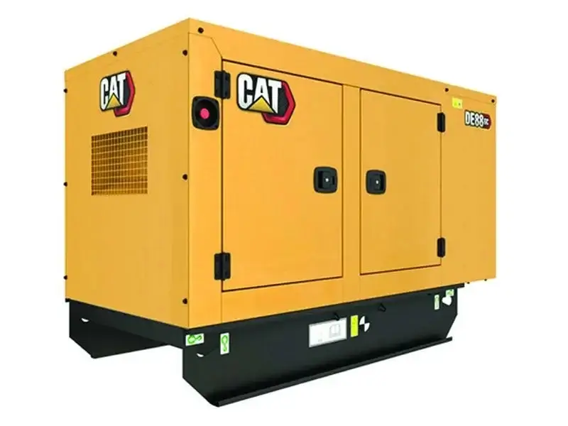 Diesel generator providing temporary power on a UAE site